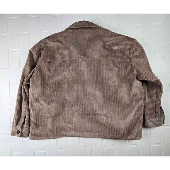 Cisono  Tan Corduroy Fleece Lined Jacket Large - Picture 2 of 3